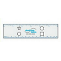 6" Promotional Ruler w/ 4 Cutouts